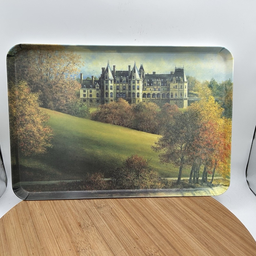 Vintage Souvenir Serving Tray From Biltmore House Asheville North Carolina